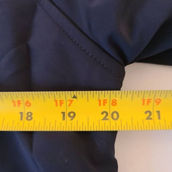 Eddie Bauer Womens Fleece Lined Zip Up Soft Shell Jacket Navy Blue Black Medium - Picture 8 of 12